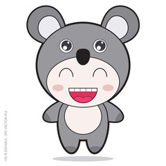 animals character with koala vector