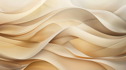 Modern abstract wallpaper with smooth gradient from tan to cream elegant design