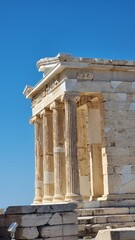 Obraz premium parthenon athens greece touristic attracion in europe apteros niki temple