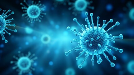 a close up of a virus