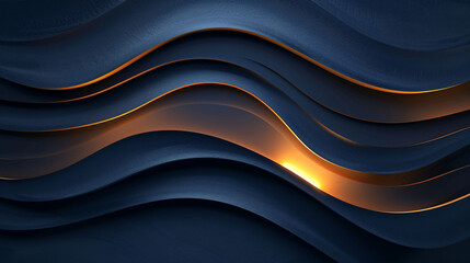 Fototapeta premium Luxurious metal curve design, gradient abstract PPT background