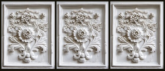 Exquisite Ornate Decorative Plaques for Wall Art - High-Quality Craftsmanship and Intricate Carving