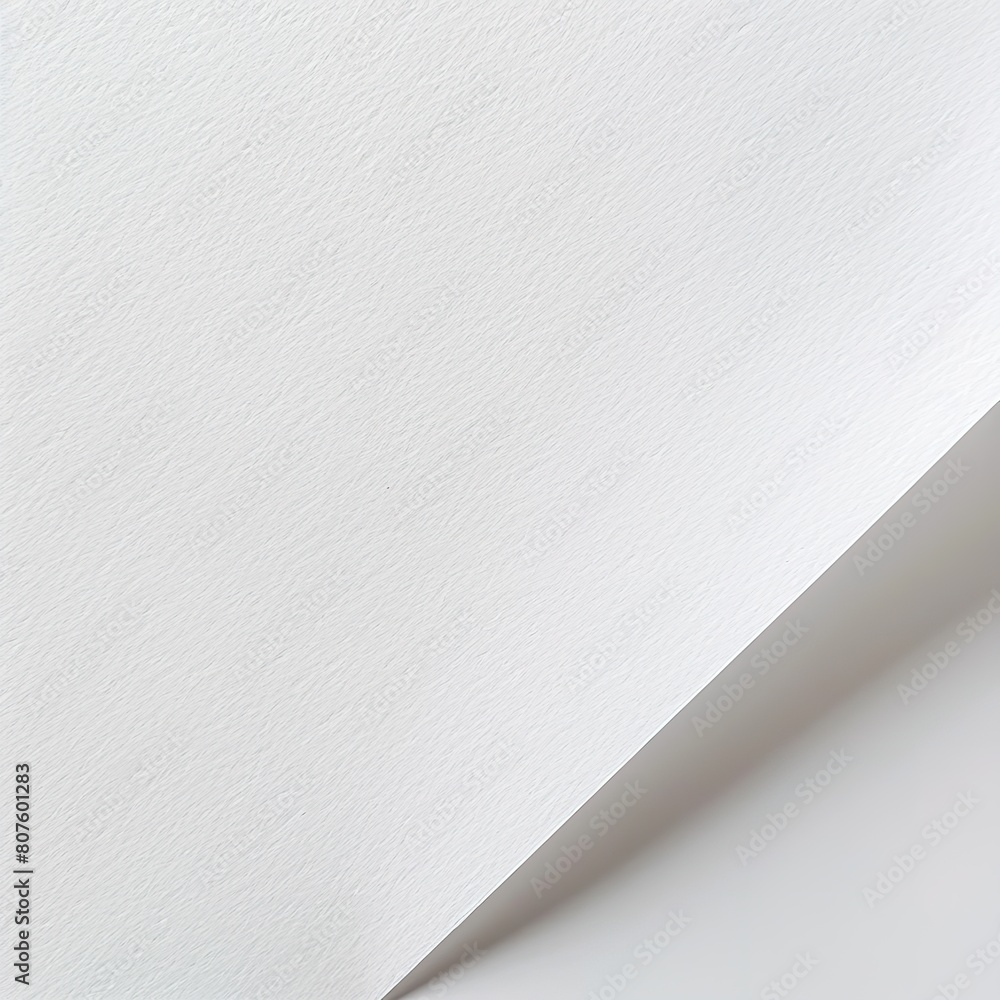 Aufkleber diagonal white textured paper with soft shadows.