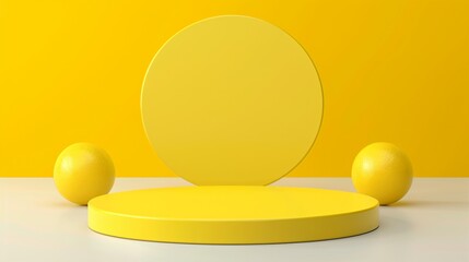A yellow object rests on top of a white table