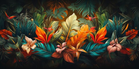 
Vibrant banner adorned with vibrant wildflowers and lush greenery, celebrating the beauty of nature's botanical wonders