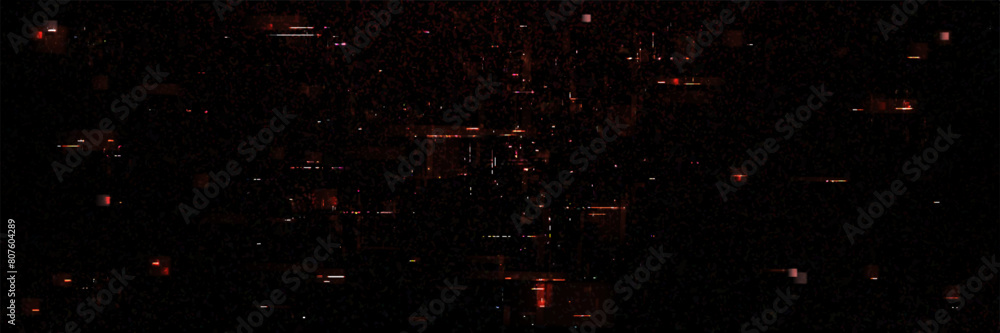 Poster tv screen with vhs glitch and noise effect. realistic vector illustration of retro television video 