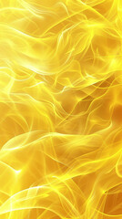 Vibrant lemon yellow waves abstracted into flames suitable for a bright sunny background