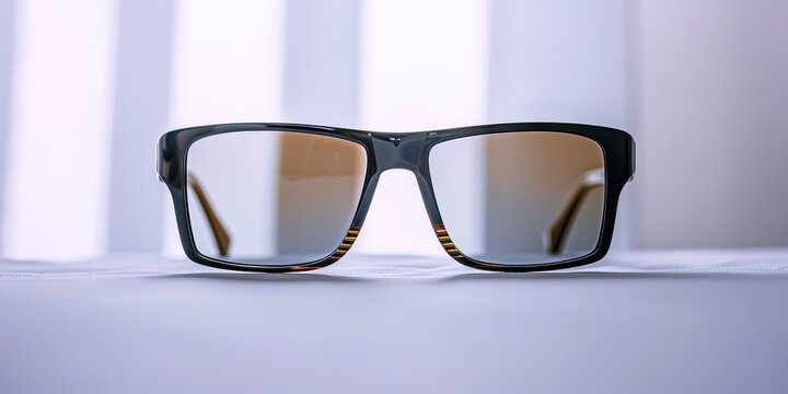 Stylish sunglasses with tinted lenses for UV protection on a bri