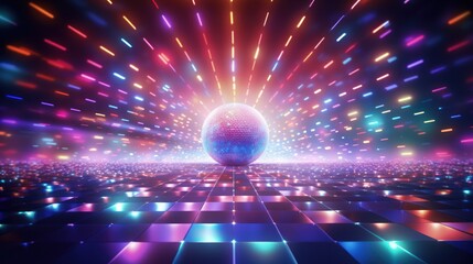 disco party loop background 