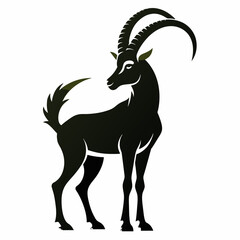 Captivating Ibex Silhouette: A Majestic Natural Beauty to Admire