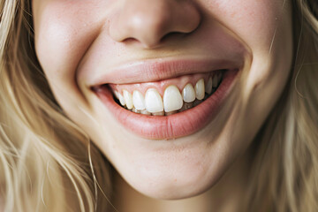 Obraz premium close up of a woman's smile
