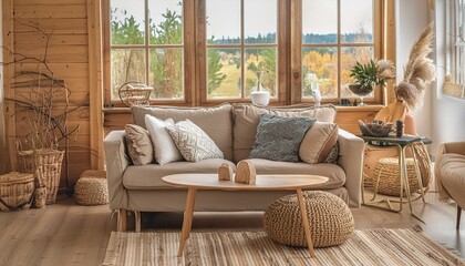 Country Comforts Meet Contemporary Style: Modernizing the Farmhouse Living Room