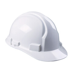 Fototapeta premium White Safety helmet Isolated on Transparent Background PNG Generative AI