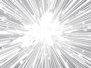 Obraz premium 漫画の周龍泉。 漫画の集中線。効果。背景 