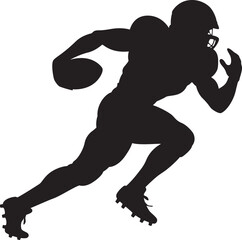 American Football Player Silhouette
