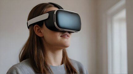 Wearing a VR device in virtual reality