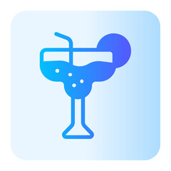 cocktail gradient icon