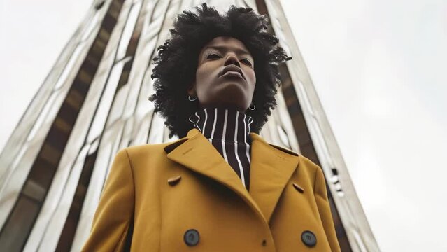 A portrait of a woman exuding willpower and determination. Strong character concept