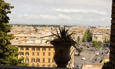 view form inside Vatican to Rome