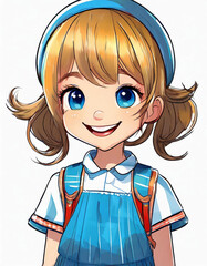 とても喜んでいる少女