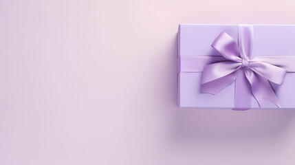 minimalist purple gift box