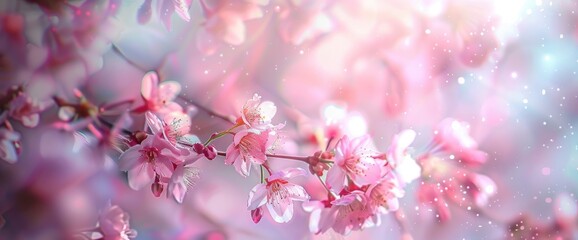 Surrender To The Artistry Of A Blurred Nature Spring Blossom Background, Background HD For Designer 