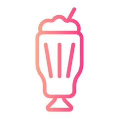 milk coffee gradient icon