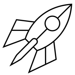 Rocket icon. Startup icon vector.