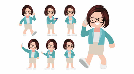 Young people using smart phones