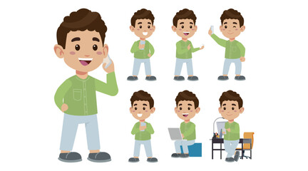 Young people using smart phones