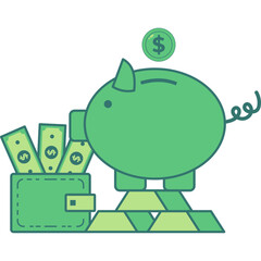 Finance Flat Illustration