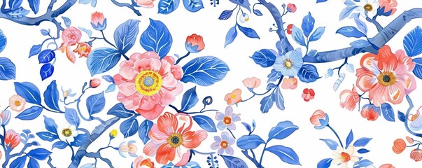 Seamless Pattern of Watercolor
