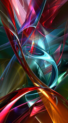 abstract curvy mobile phone background, Abstract wallpaper for mobile phone, smartphone. Curvy background with blue, pink, green, yellow and red and orange colors. Transparent curves.