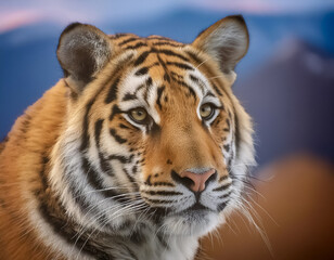 Obraz premium Gros plan sur un tigre 