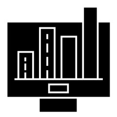 Growing graph icon. Growth chart icon. Growing bar graph