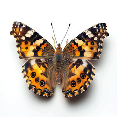 Fototapeta premium realistic butterfly on white background