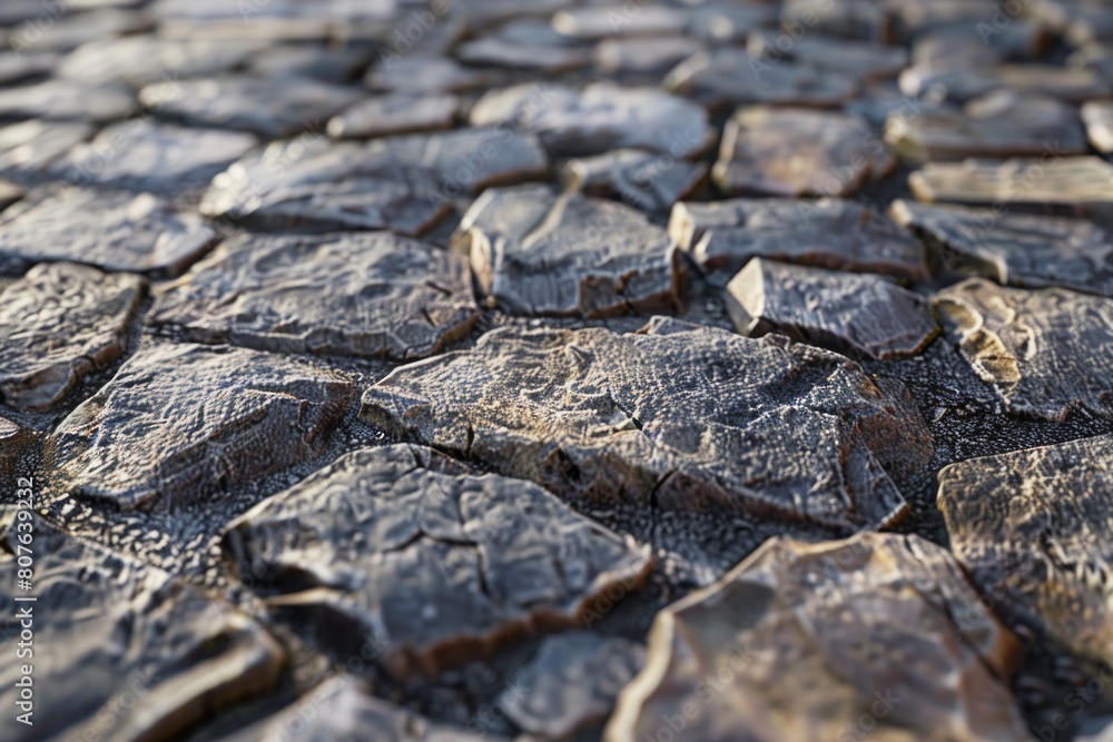 Poster weathered stone walkway with a timeless and rustic charm. enhance your projects with this captivatin