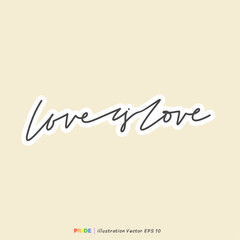 Love is love stickers, LGBT flat style symbols with pride flags, gender signs, retro rainbow, LGBT pride community Symbols, Vector set of LGBTQ, Vector illustration EPS 10