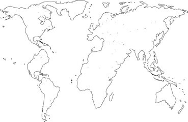 world map outline vector design 5.