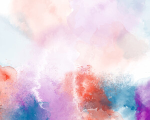 Abstract splashed watercolor background. Design for your cover, date, postcard, banner, logo.