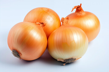 onion isolated on white background with clipping path