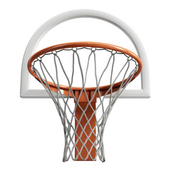 Basketball rim Isolated on transparent background.