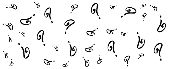 Question mark isolated on a transparent background.