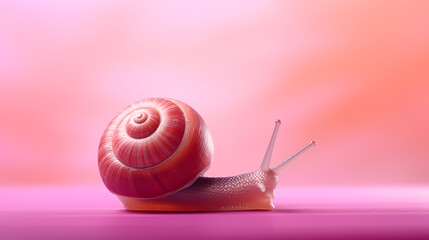 crawling snail