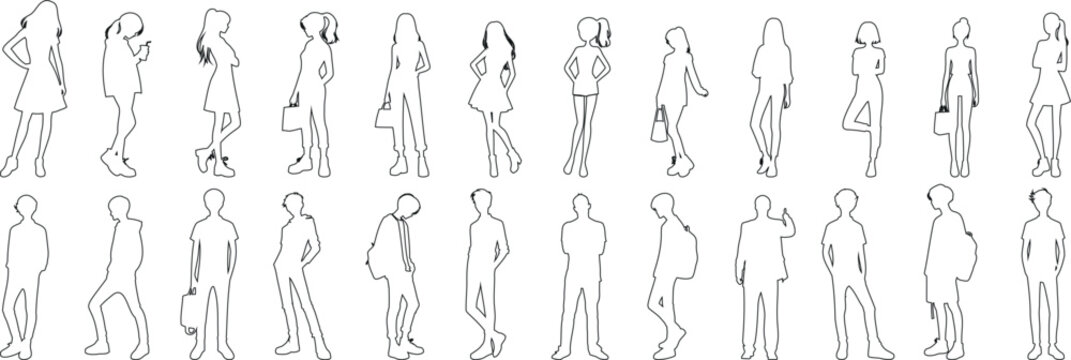 Male And Female Body Outline Images – Browse 71,719 Stock Photos ...
