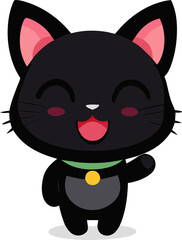 cute cat Sphinx illustration