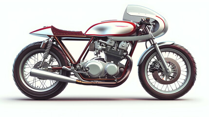 A cafe racer with minimalist design and a powerful engine