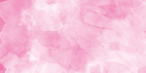The nice Color glossy. Beautiful painted Surface design banners. Abstract pink and white watercolor art hand paint background.