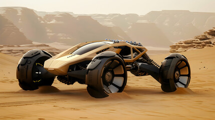 a concept vehicle designed for space exploration on distant planets