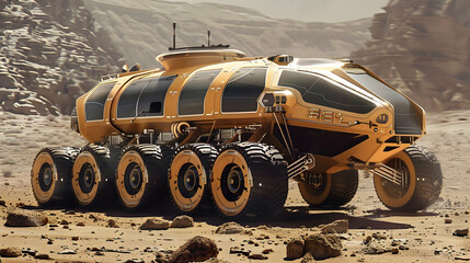 a concept vehicle designed for space exploration on distant planets